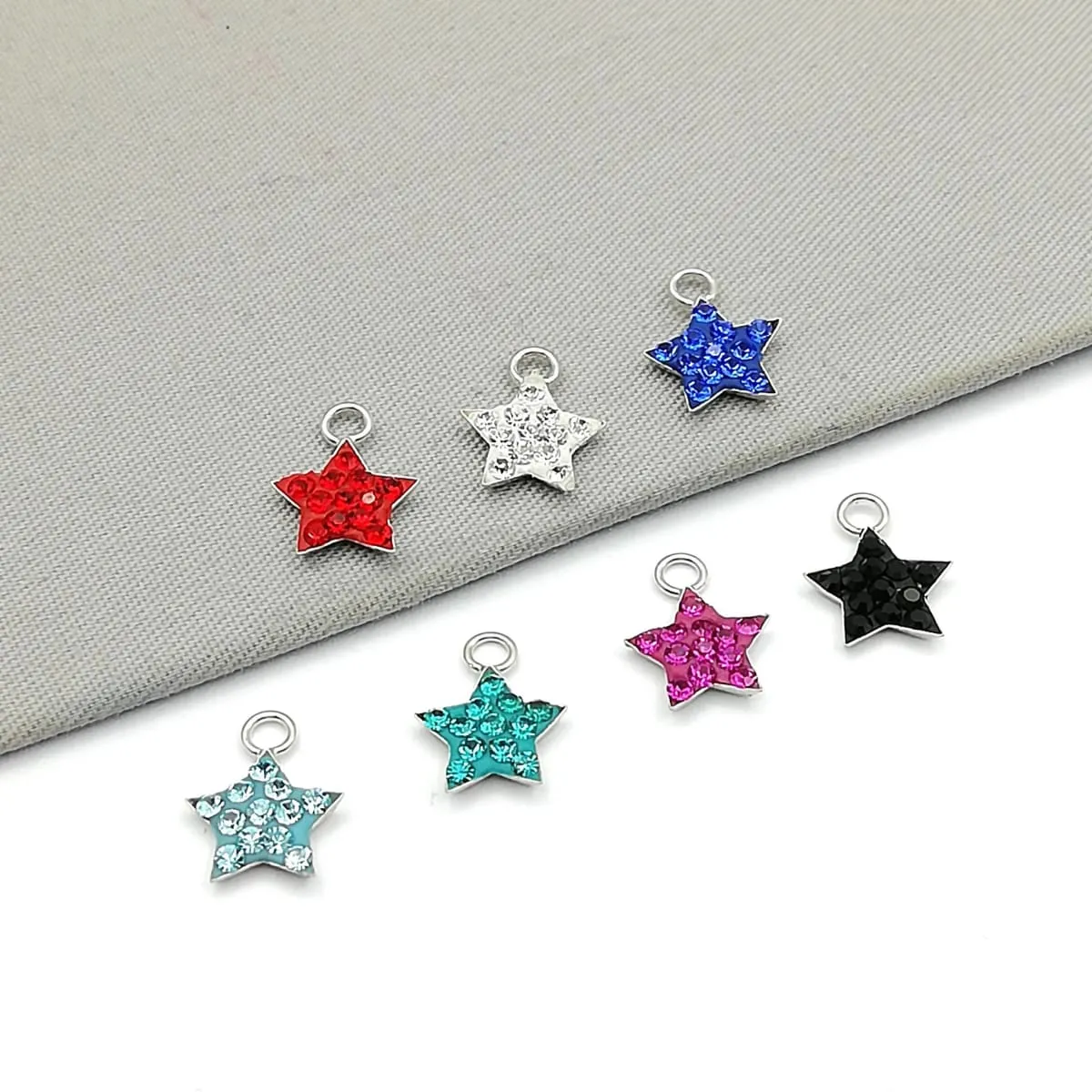 Long Bar Earrings, Bar Studs, Rhinestone Star, Wanderlust Jewelry, Celestial Jewelry, CZ Star Necklace, Hypoallergenic Studs, G12