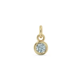 March Birthstone Charm | 10k Yellow Gold