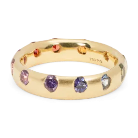 Medium Rainbow Celeste Ring - Made to Order