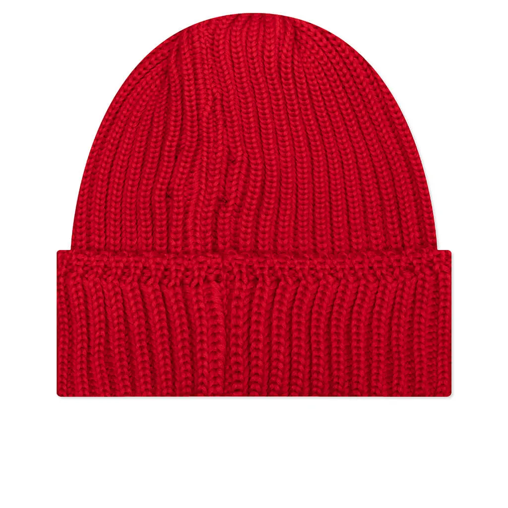 Merino Wool Watch Cap - Red