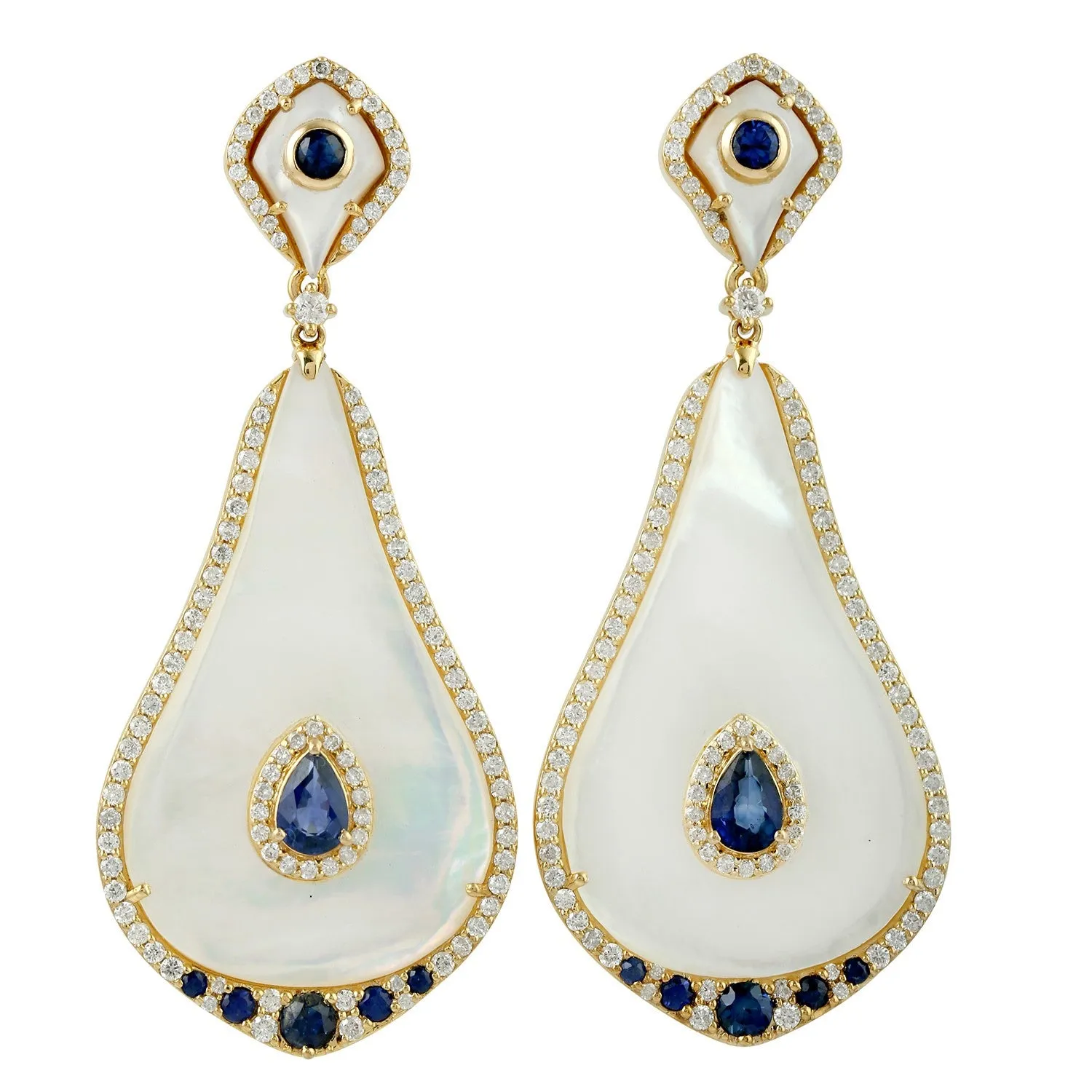 Mother of Pearl Tear Drop Earrings