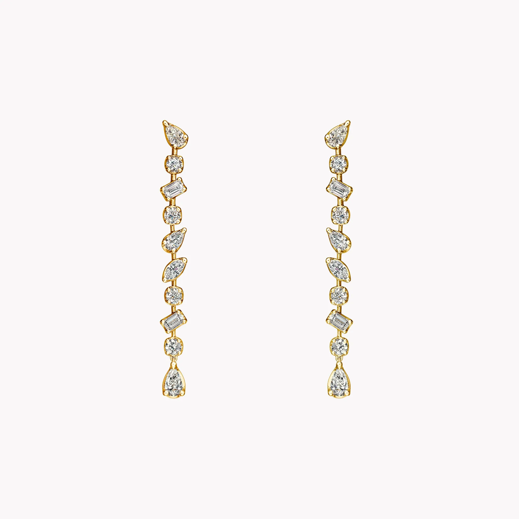 Multi-Shape Drop Earrings