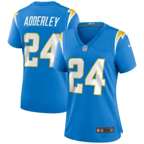 Nasir Adderley Los Angeles Chargers Nike Women's Game Jersey - Powder Blue