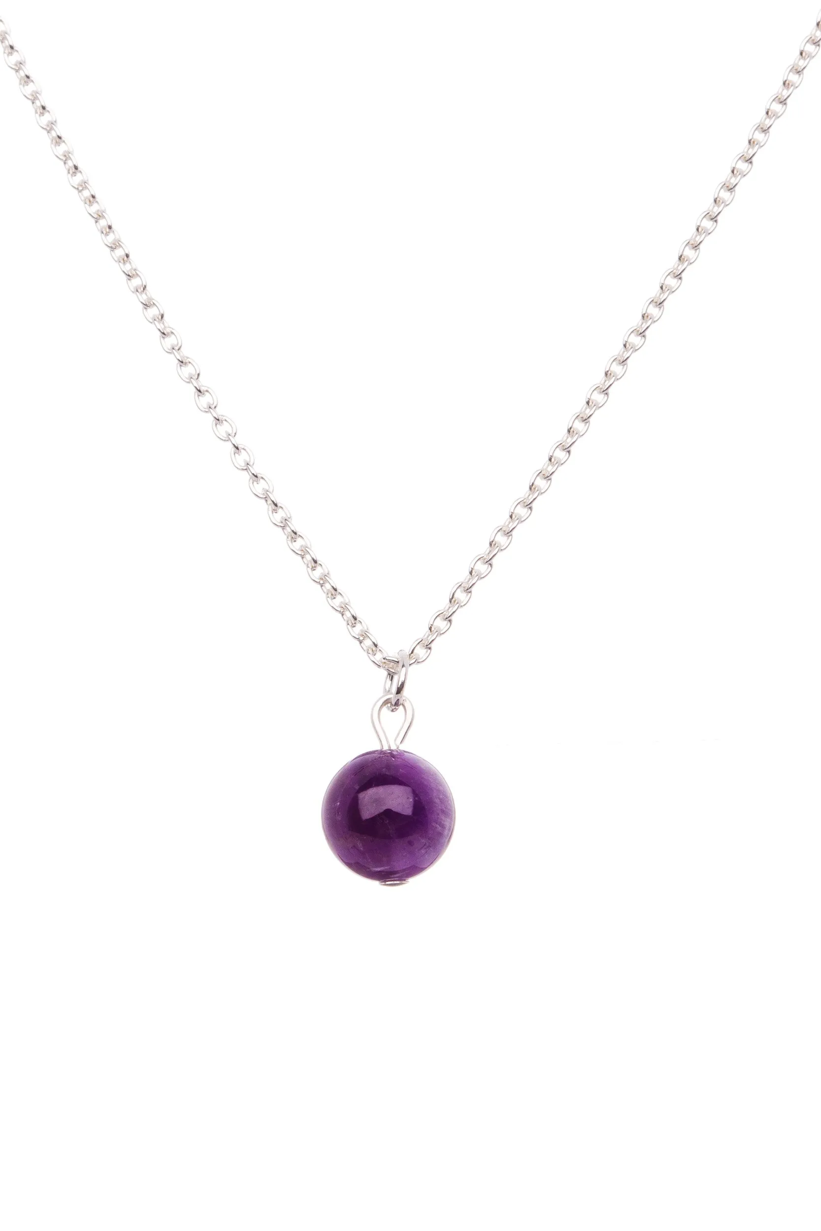 Necklace Stone Pendant | Amethyst