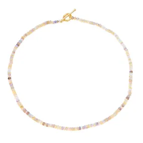 Opal Beads & 18K w/ Toggle Clasp