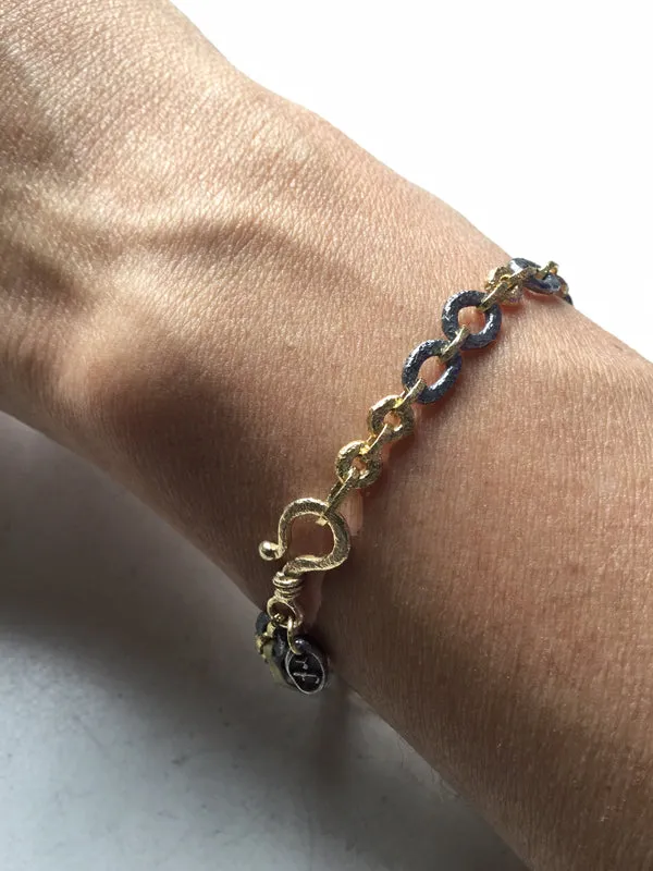 Open Pebble Link Bracelet-Small