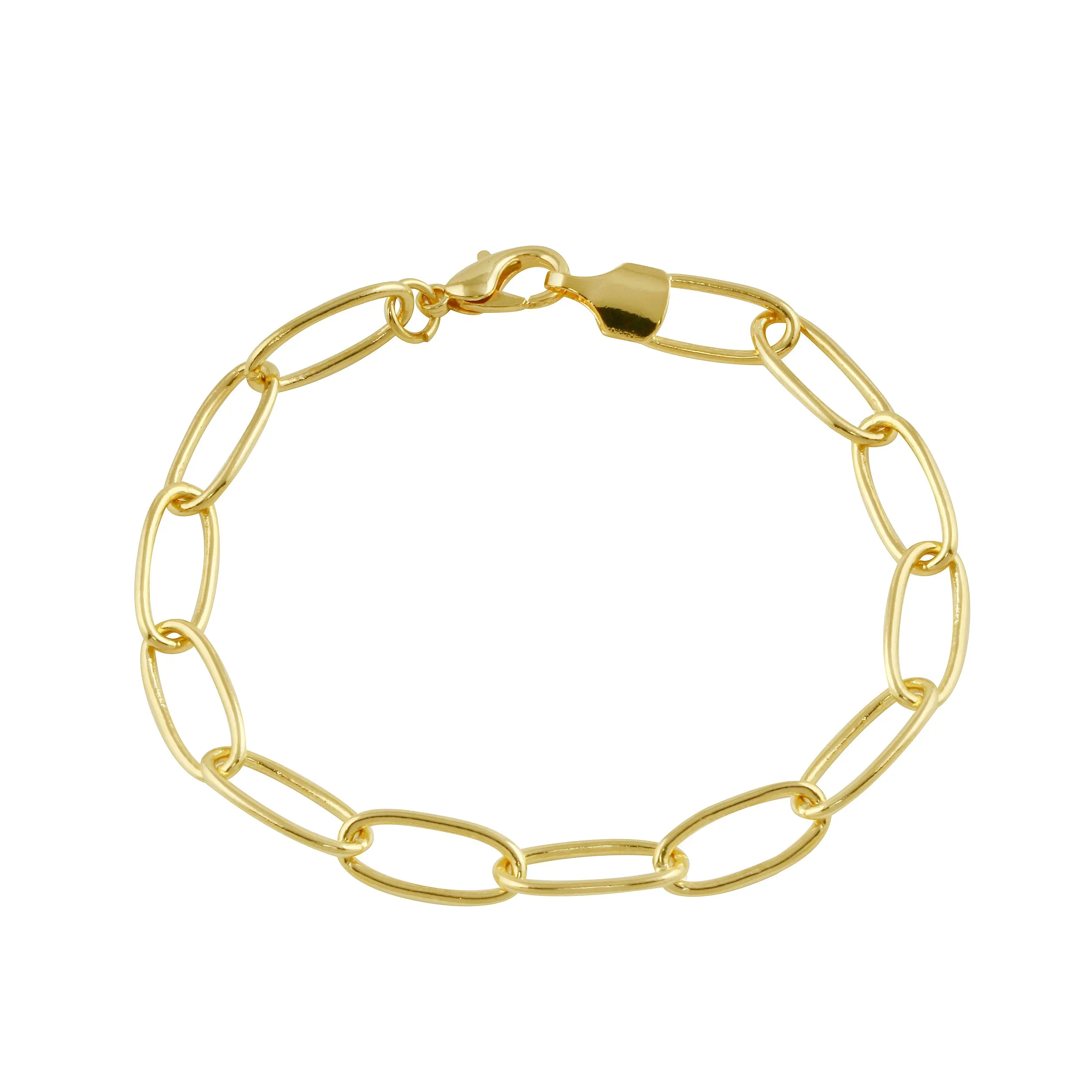 Oval Link Gold-filled Chain Bracelet