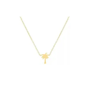 Palm Tree Pendant Necklace