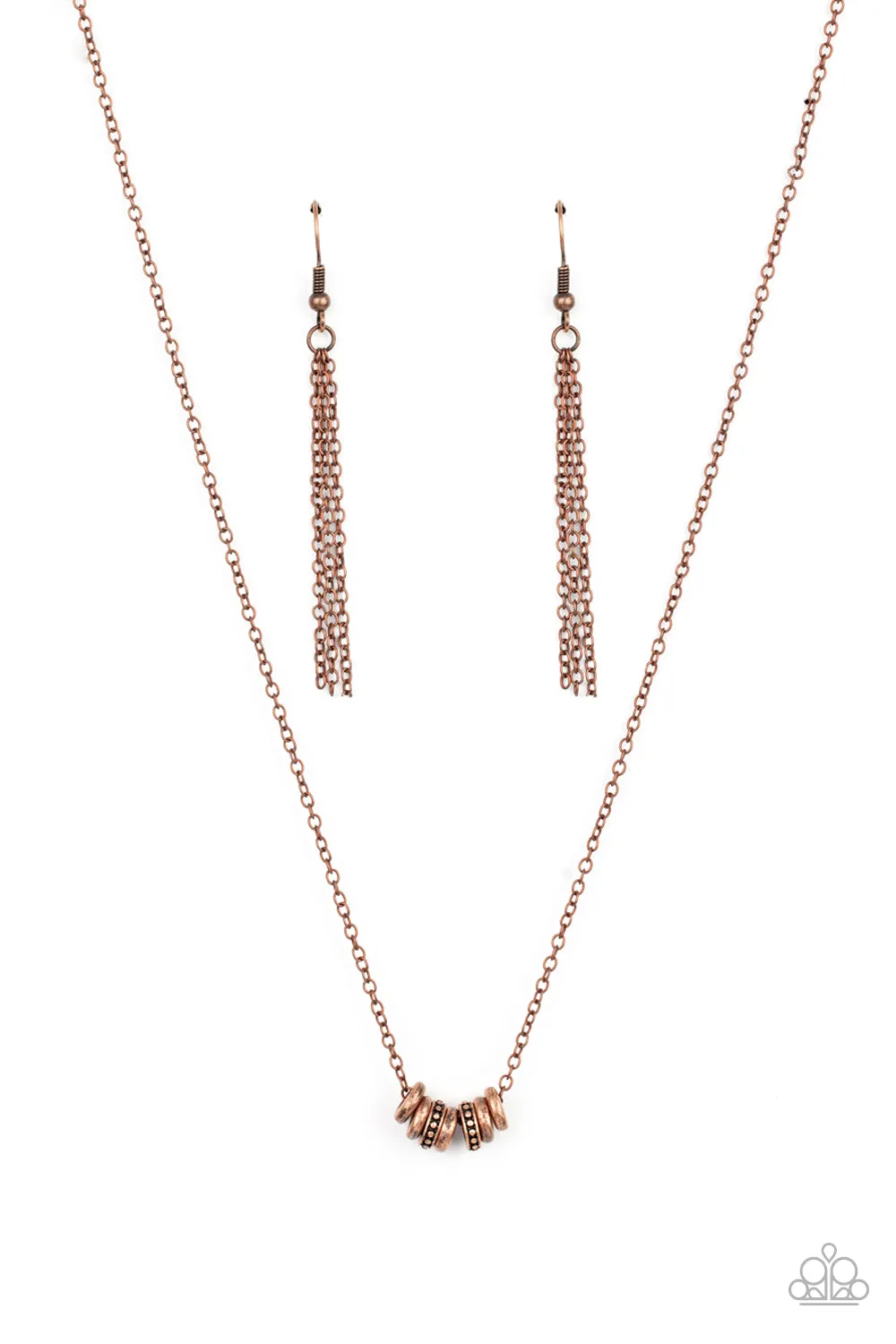 Paparazzi Necklace ~ Dainty Dalliance - Copper Dainty Necklace