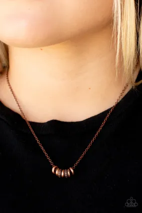 Paparazzi Necklace ~ Dainty Dalliance - Copper Dainty Necklace