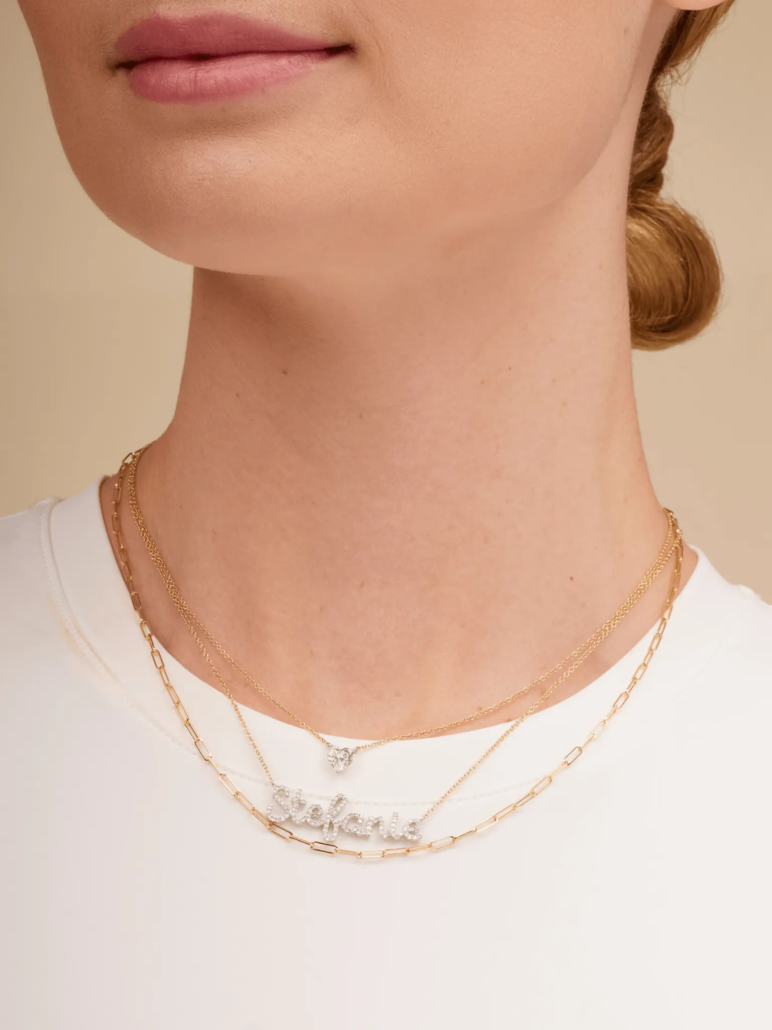 Paperclip 'XS' Chain Necklace 14K