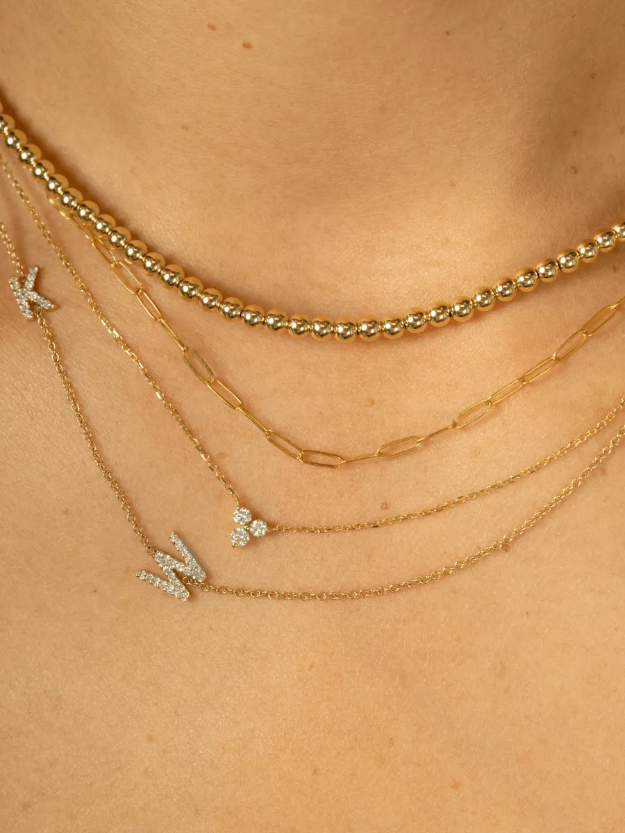 Paperclip 'XS' Chain Necklace 14K