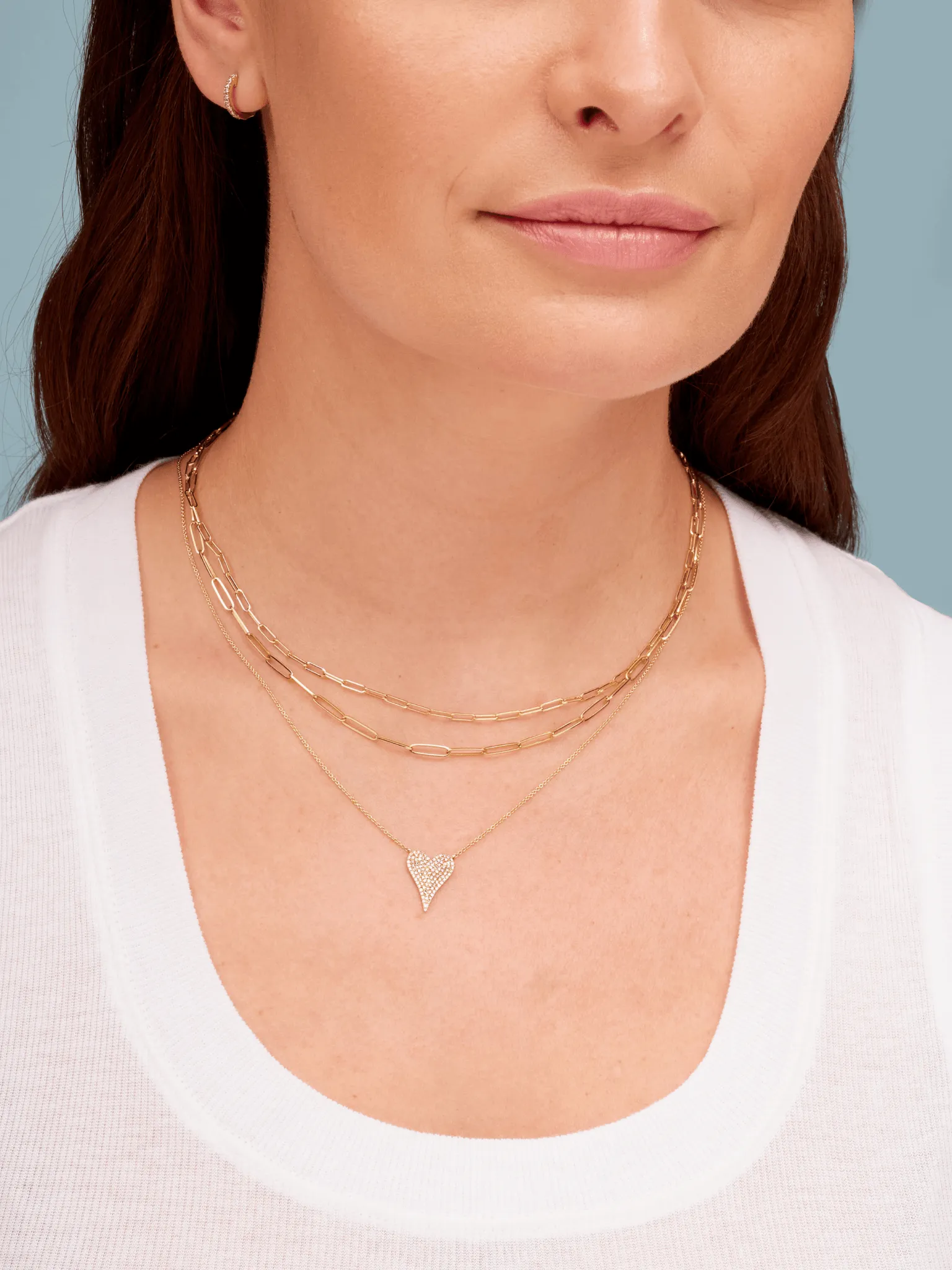 Paperclip 'XS' Chain Necklace 14K