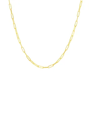 Paperclip 'XS' Chain Necklace 14K