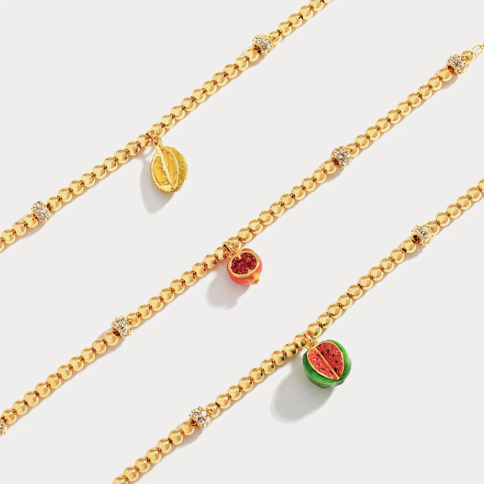 Pomegranate Enamel Necklace