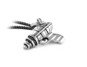 Ray Gun Necklace - Silver