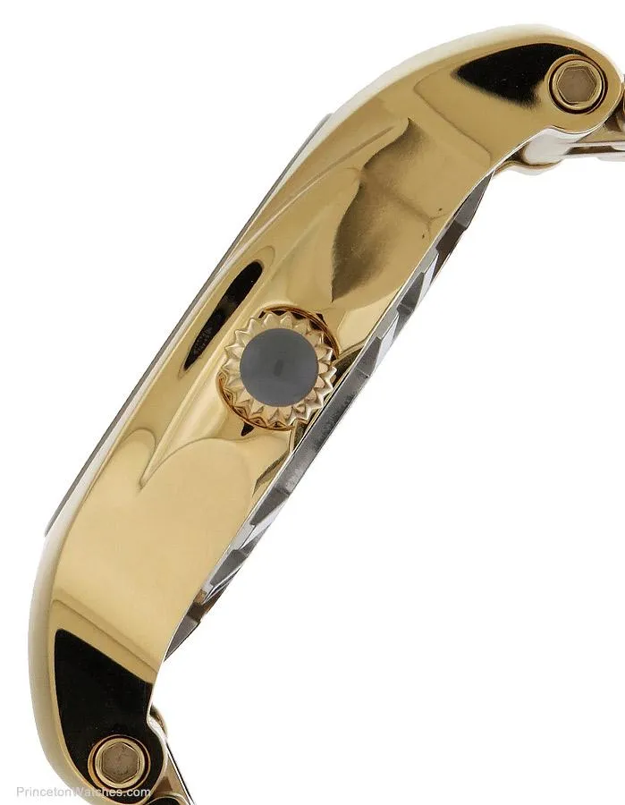 Reactor Mens Curie Watch - Gold-Tone - Bracelet - Smoke Dial - Day/Date - 200m