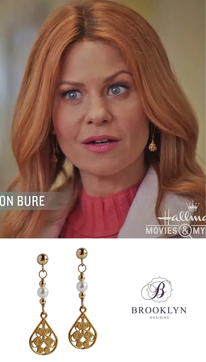 Roe Gold Earrings *As Seen On Candace Cameron Bure*