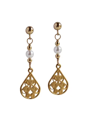 Roe Gold Earrings *As Seen On Candace Cameron Bure*