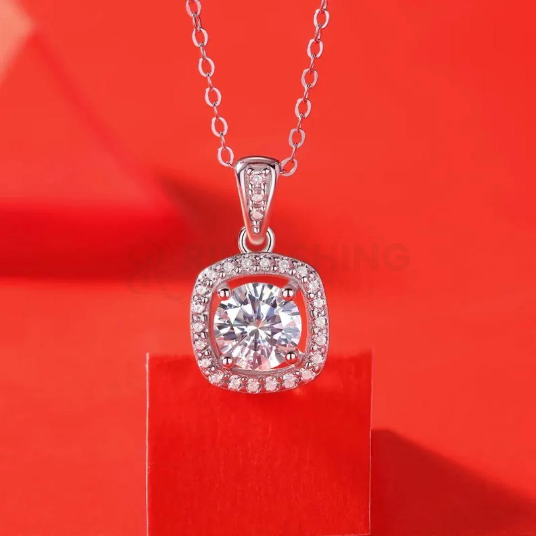 RSP-233 Sparkling Moissanite Pendant 1.0 Carat