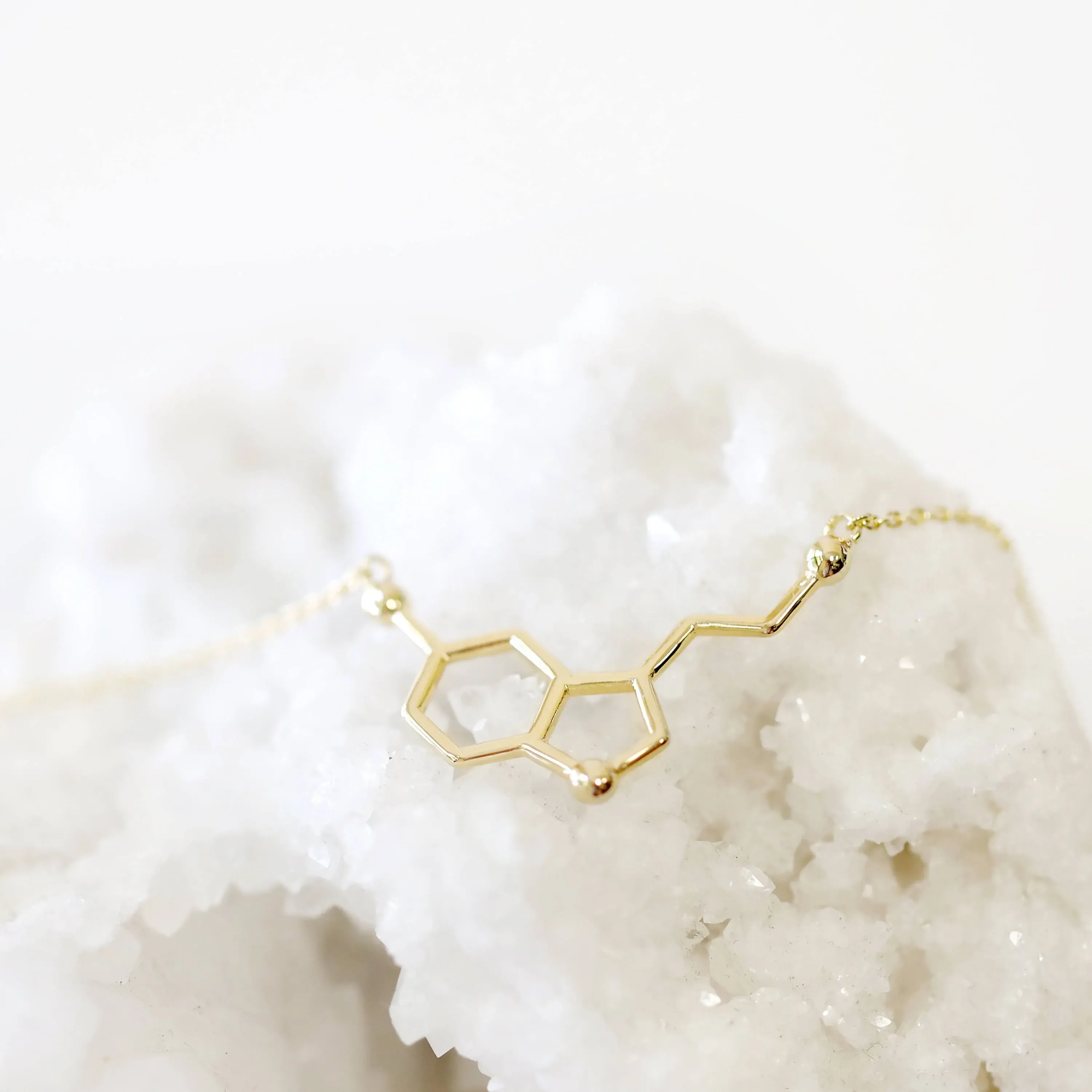 Serotonin Molecule Necklace