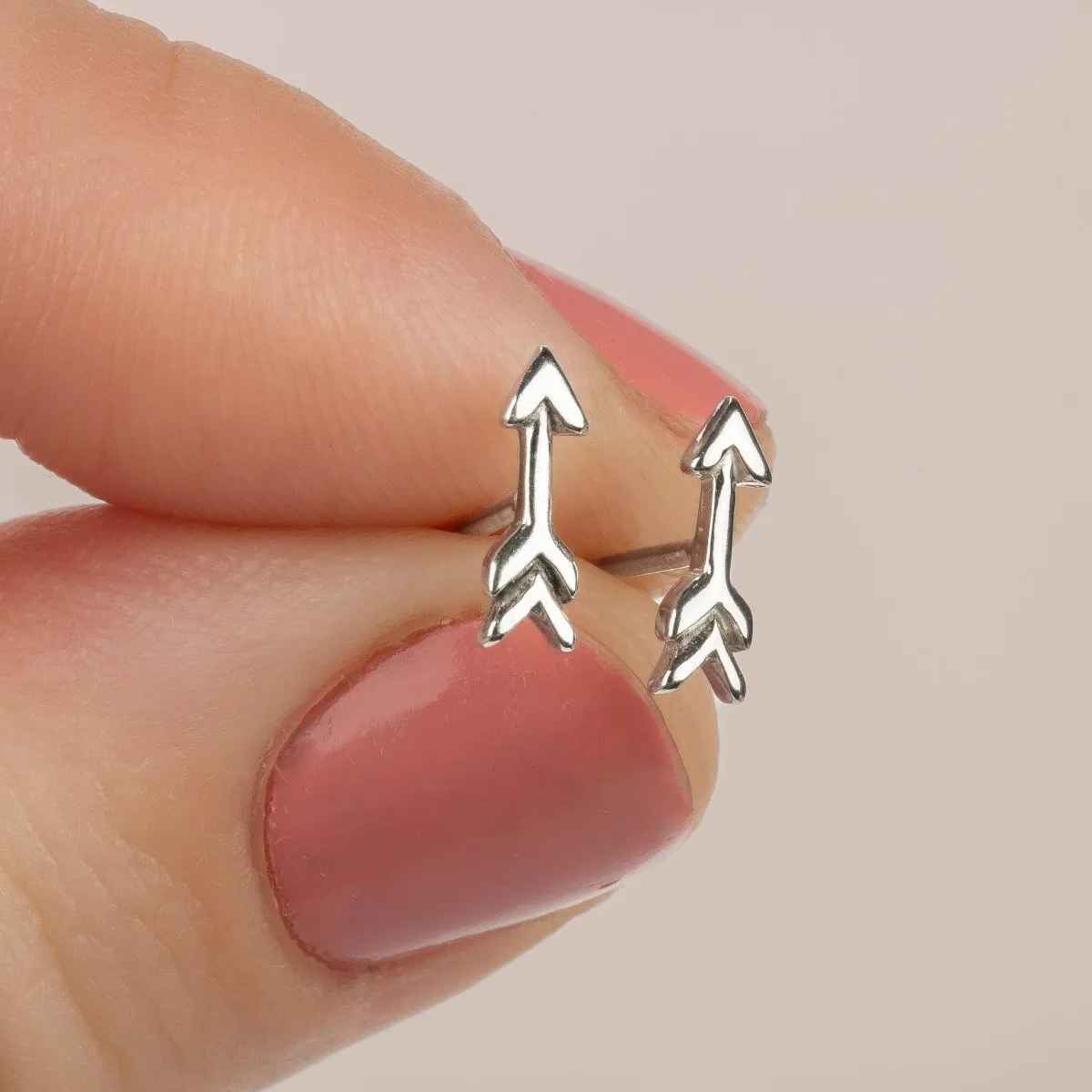 Shooting Arrow Stud Earrings