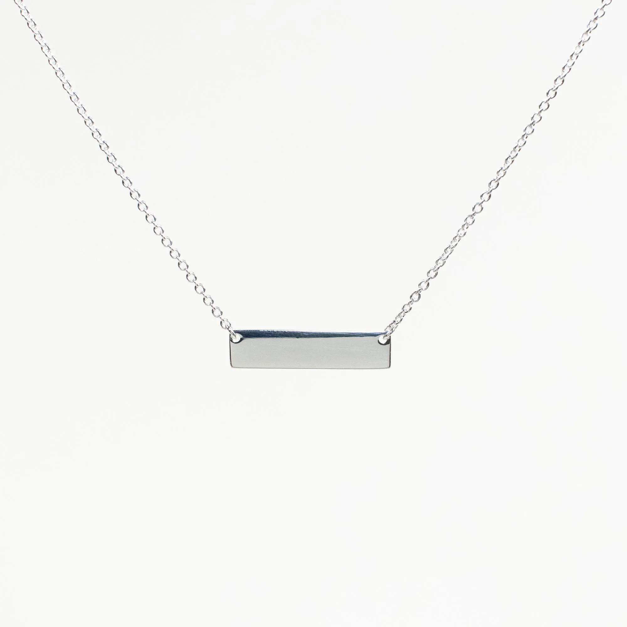 Silver Bar Necklace