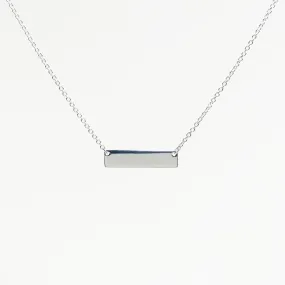 Silver Bar Necklace