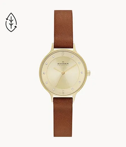 Skagen Anita Brown Leather Watch SKW2147