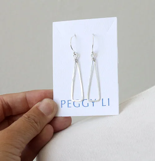 Skinny Triangle Earrings