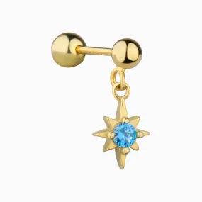 Sparkle Star Drop Earring