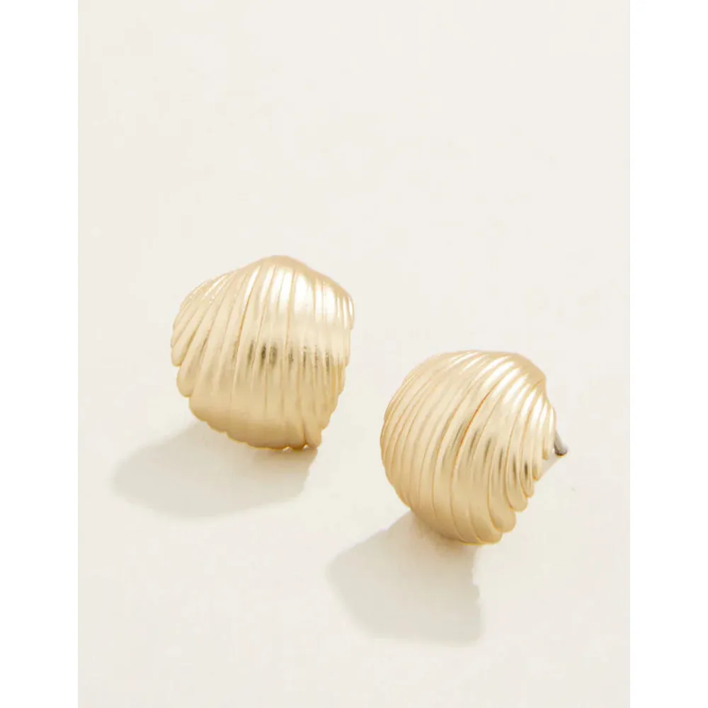 Spartina Shell Hoop Earrings - Gold