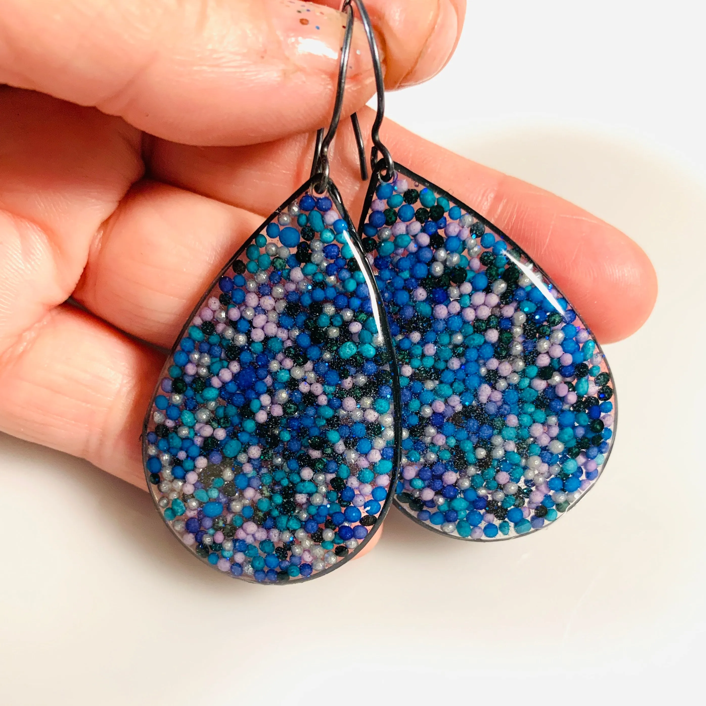 Sprinkle Teardrop Drop Earrings