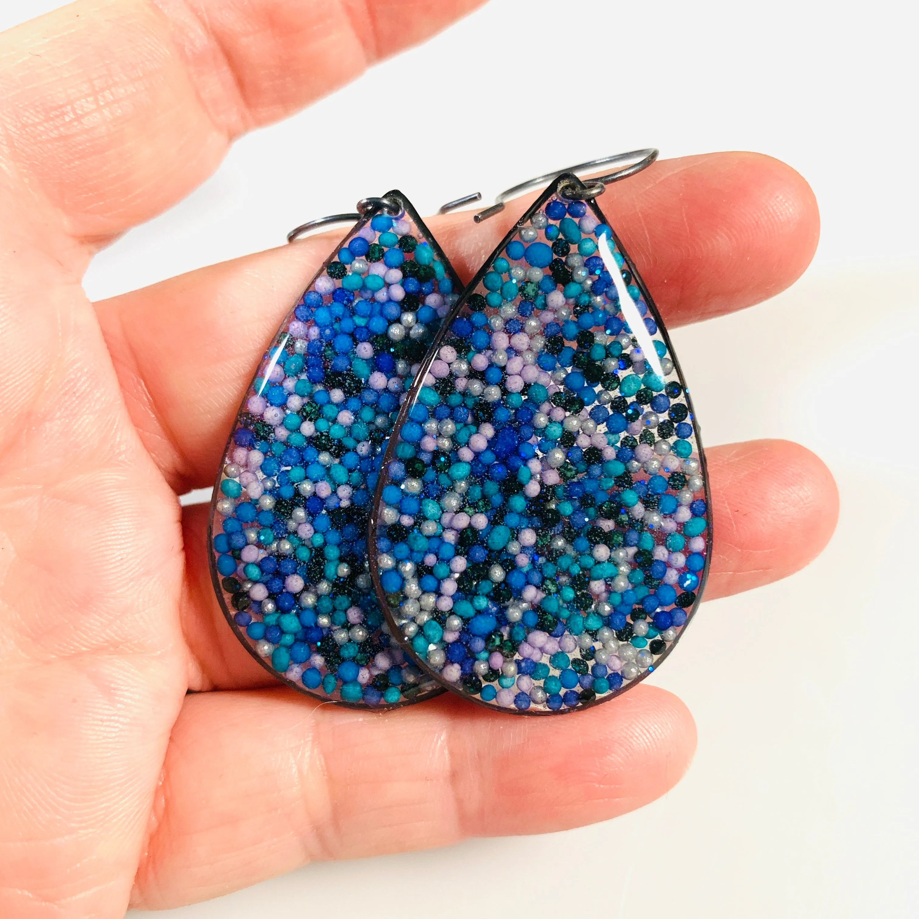 Sprinkle Teardrop Drop Earrings