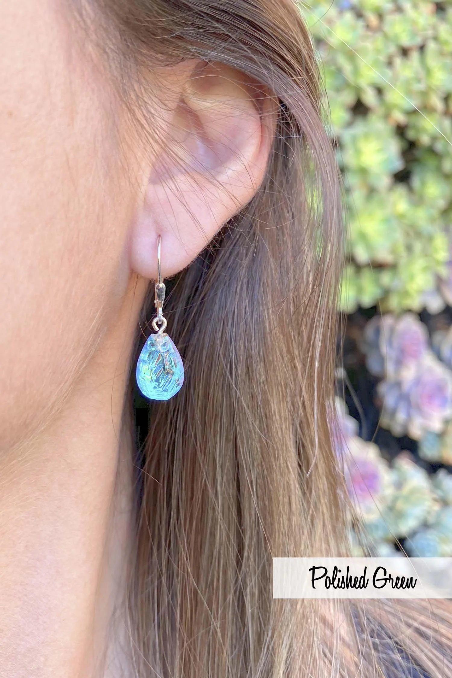 Sterling Silver Rocky Drop Earrings