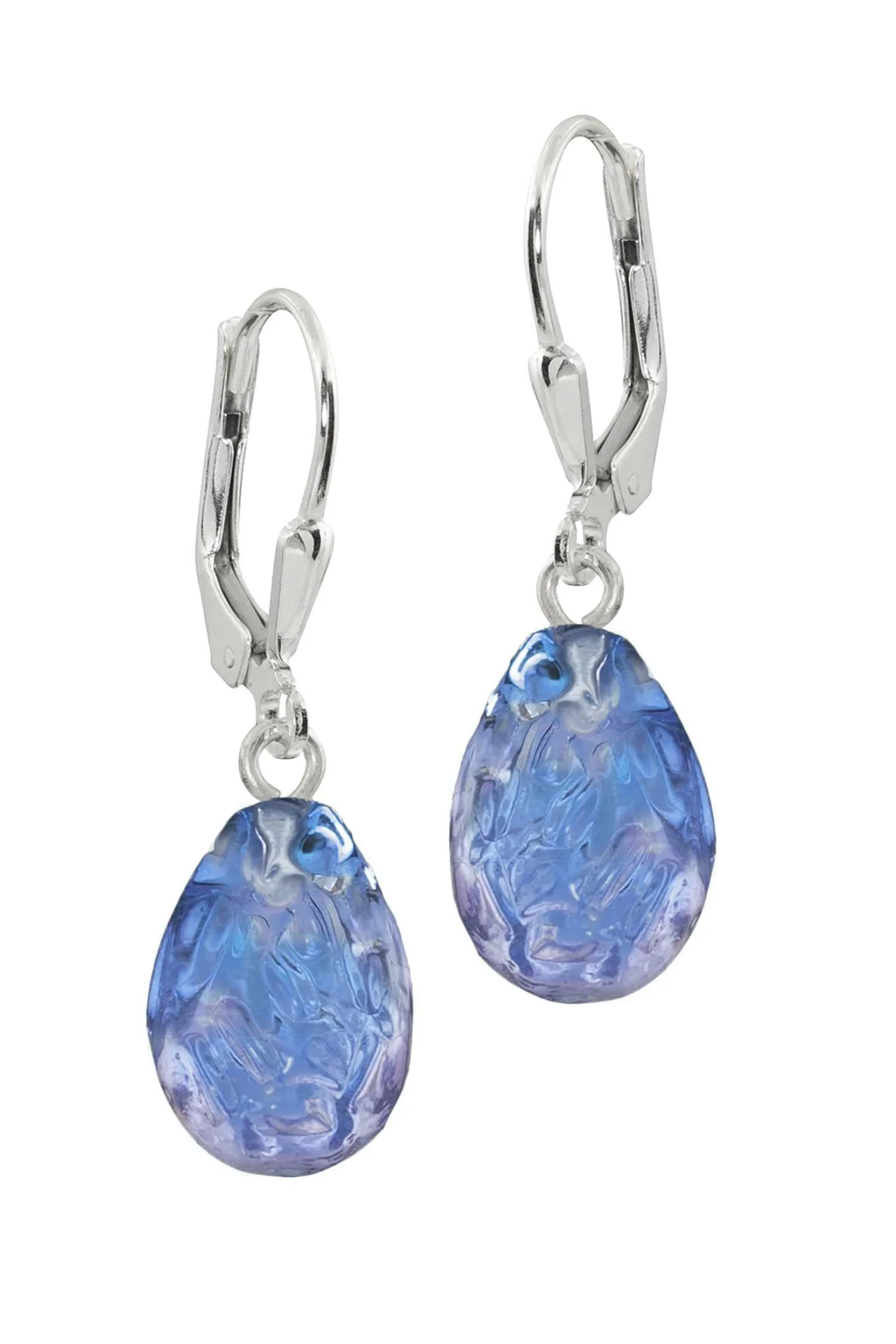 Sterling Silver Rocky Drop Earrings