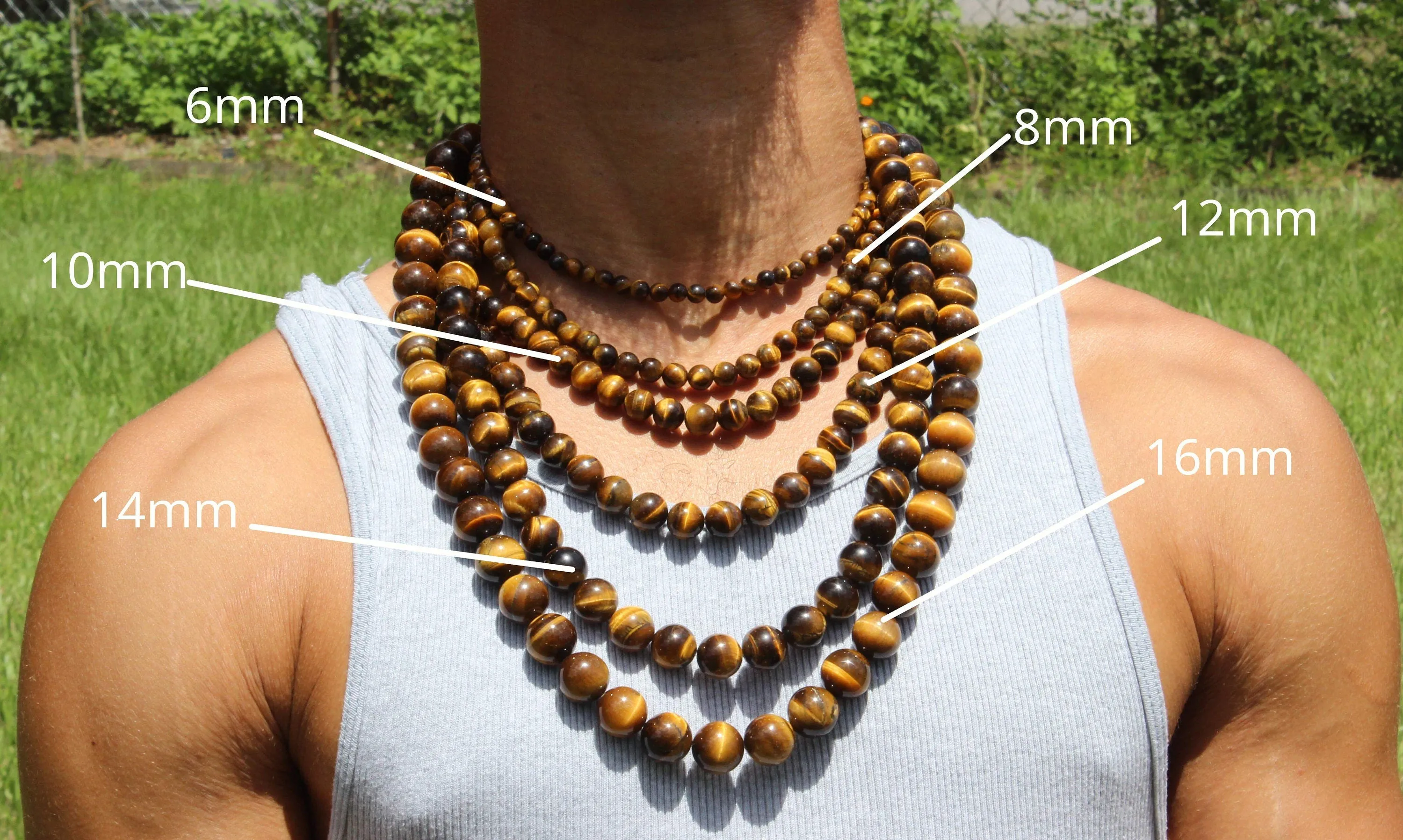 Tiger Eye Necklace - Good Luck - Confidence