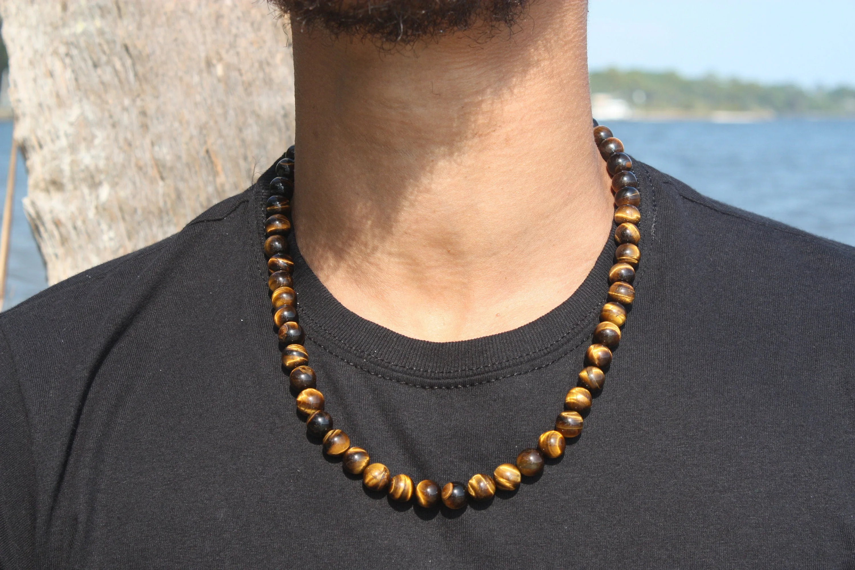 Tiger Eye Necklace - Good Luck - Confidence