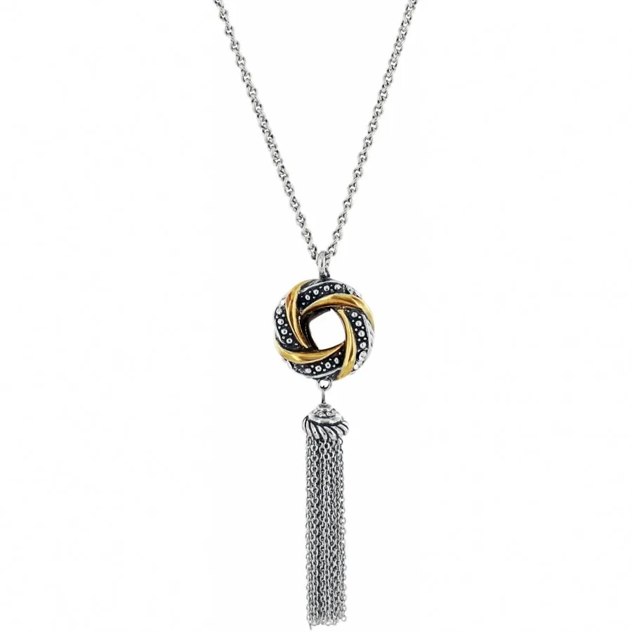 Tres Twist Long Necklace