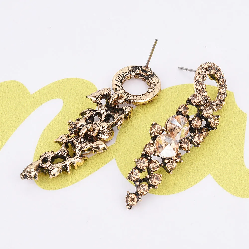 *TRUDY - Champagne Drop Earrings