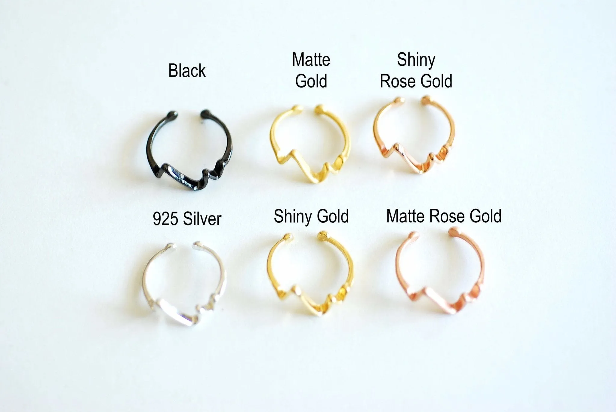 Wholesale Heartbeat Ring, Choose Sterling Silver, Gold, Rose Gold, Adjustable Electrocardiogram Ring, Heart Rate Ring, Wave Ring,