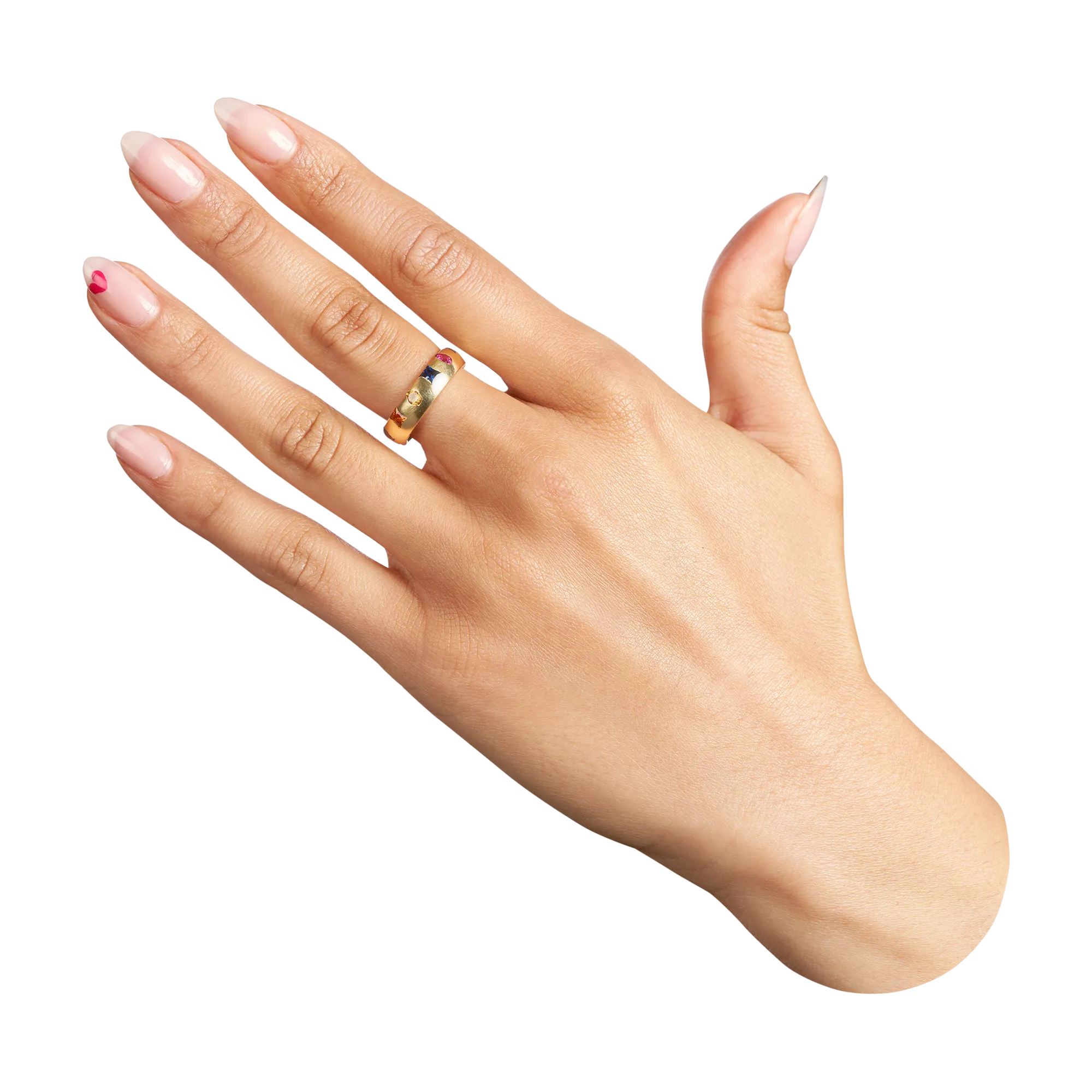 Wide Harlequin Celeste Ring - Made to Order