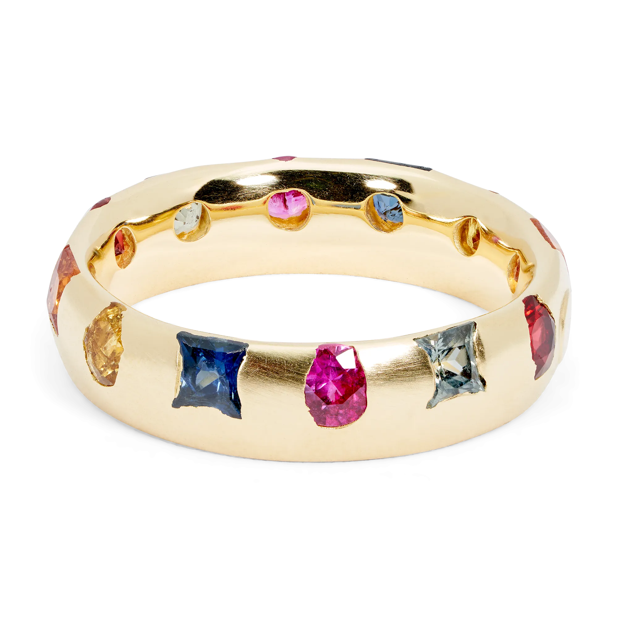 Wide Harlequin Celeste Ring - Made to Order