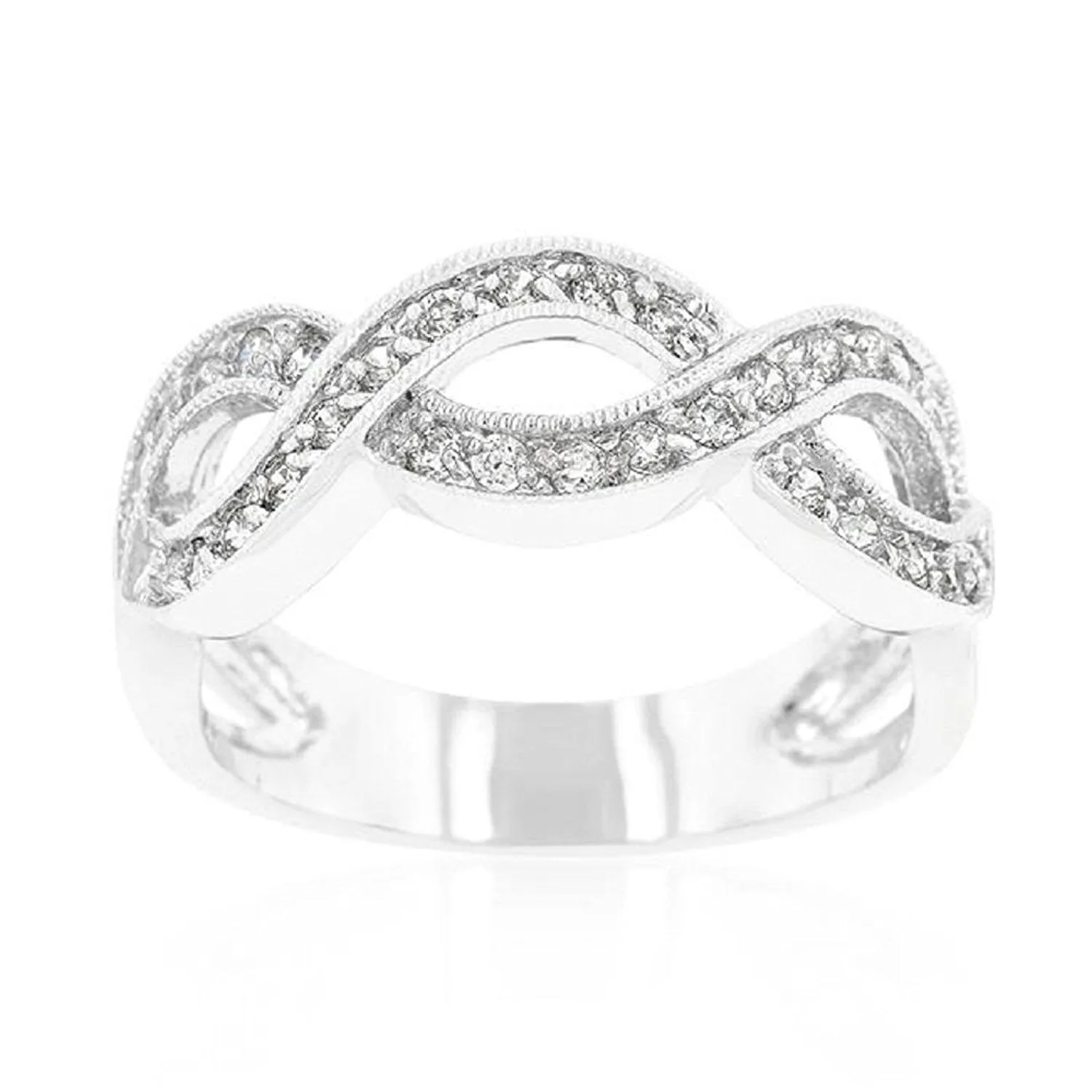 WildKlass Cubic Zirconia Infinity Band