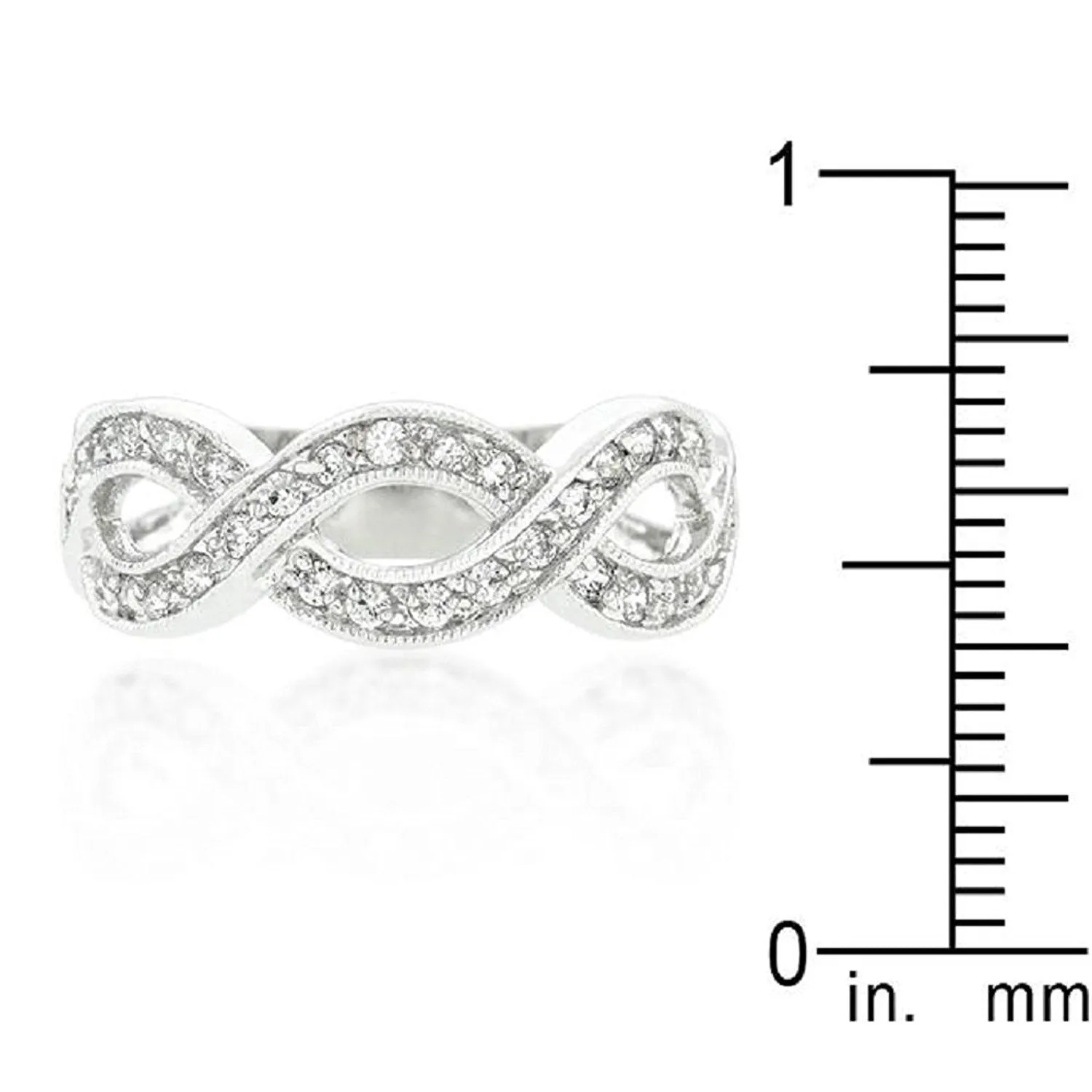 WildKlass Cubic Zirconia Infinity Band