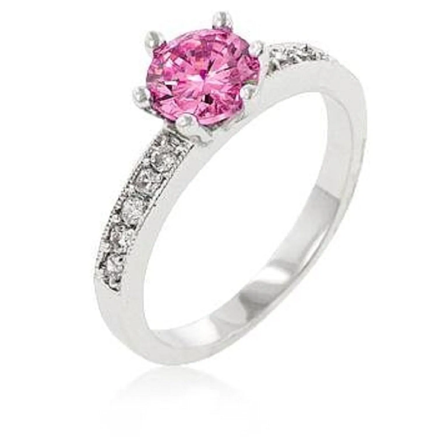 WildKlass Petite Pink Engagement Ring